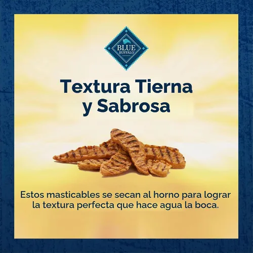 Vista 6 de Blue Buffalo True Chews Premium Grillers Golosinas Naturales para Perros, Pollo, Bolsa de 12 onzas