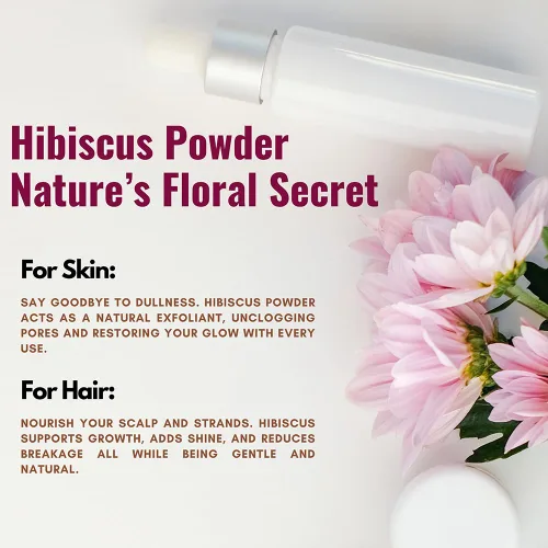 Vista 3 de Hibiscus Powder for Skin 8.01 oz Hibiscus Powder for Face (8 oz) Polvo de hibisco crudo 100% puro para cabello, piel y té Vegano, sin OMG, sin