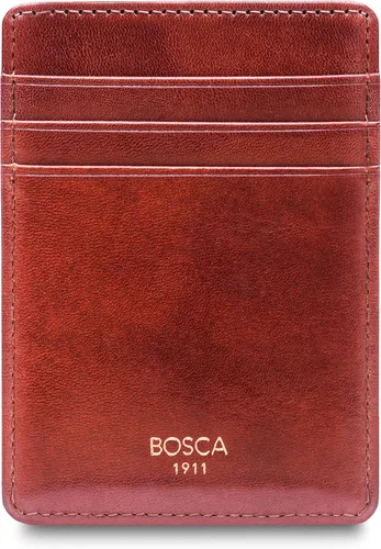 Vista 6 de Bosca Cartera con bolsillo frontal para hombre en piel vieja - RFID