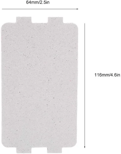Vista 3 de 5 piezas de placa de mica para horno de microondas, accesorio de reparación de repuesto para placa de mica, para f20559y00ap (plateado)