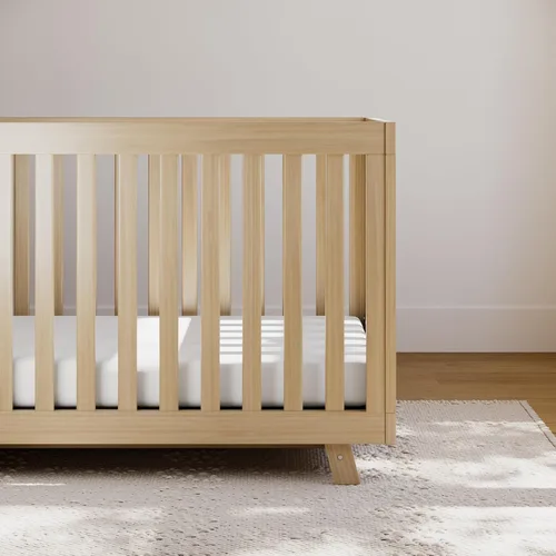 Vista 2 de Storkcraft Beckett 3 en 1 Cuna Convertible (Driftwood) – Certificado GREENGUARD Gold, Se Ajusta a Colchón de Cuna Estándar, Se Convierte en Cama