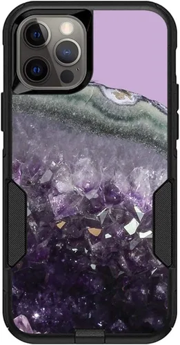 Vista 28 de MightySkins Skin compatible con OtterBox Commuter iPhone 12 y 12 Pro - Mármol ámbar Funda protectora de vinilo duradera y única Fácil de aplicar