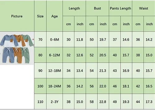 Vista 7 de Conjunto de sudadera de manga larga con bloques de color y pantalones de otoño para niños pequeños