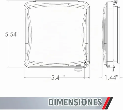Vista 3 de TayMac MM1410C Configuraciones 55-en-1 de 2-Gang, Cubierta Plana de Plástico Vertical Resistente a la Intemperie, Transparente