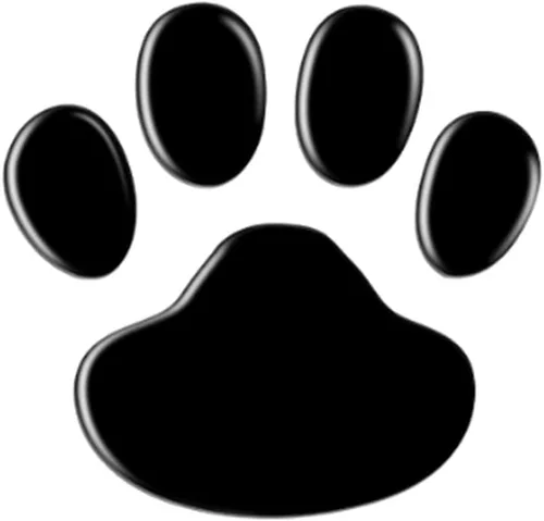 Vista 2 de AKOAK 4 calcomanías 3D con estampado de pata de perro, calcomanías para insignia de automóvil, calcomanías para parachoques de ventana de automóvil
