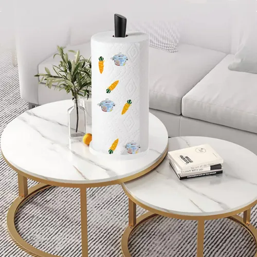 Vista 4 de Soporte para Toallas de Papel Negro para Encimera, Soporte para Toallas de Papel de Mármol Usado para Cocina y Baño, Soporte para Toallas de Papel