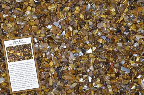 Vista 17 de Fantasia Materiales: 1 libra de piedras de tamaño de chip de aguamarina pulida con tarjeta de identificación