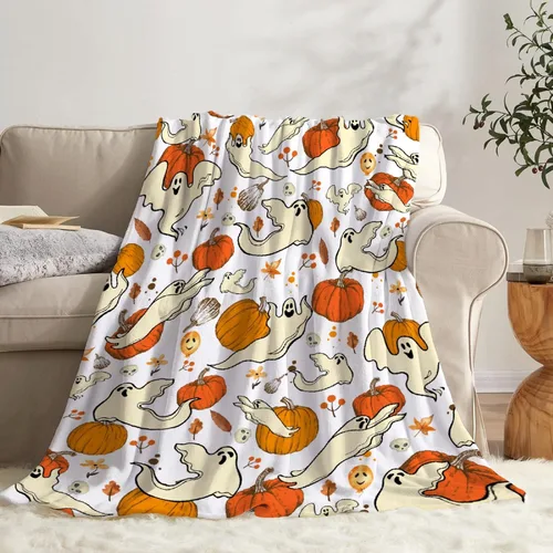 Vista 52 de Cute Ghosts - Manta de bebé personalizada para recién nacido, regalos para Halloween y Navidad, 40 x 30 pulgadas