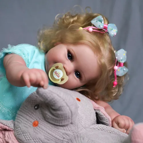 Vista 4 de JIZHI Muñecas Realistas de Bebé Reborn - 20 Pulgadas con Sensación Realista de Recién Nacido Adorables y Juguetonas Muñecas de Bebé de la Vida Real