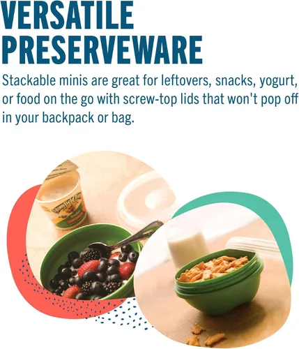 Vista 10 de Preserve Mini accesorio de almacenamiento de alimentos, juego de 4, 8 oz (rojo)