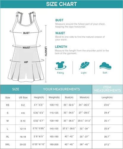 Vista 6 de Heathyoga Vestido de tenis con pantalones cortos integrados y brasier atlético para mujer, vestido de entrenamiento de golf trenzado de verano