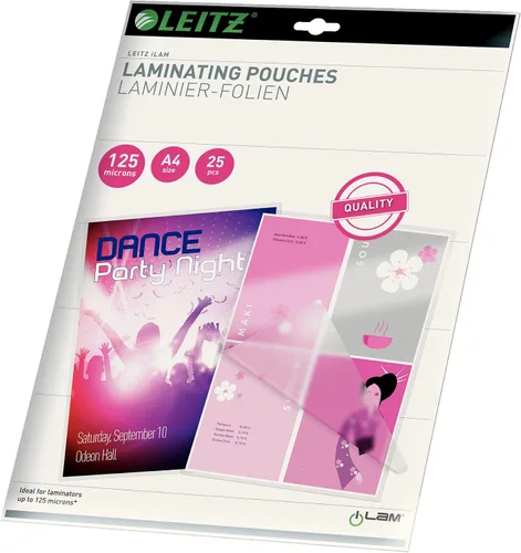 Vista 9 de Leitz iLAM - Bolsa laminadora preperforada A4 de 125 micrones (paquete de 100)