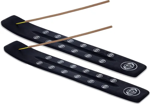 Vista 31 de Bless-International Quemador Tradicional Hecho a Mano de Madera Portaincienso Soporte Recogecenizas para Aromaterapia-Meditación-Yoga
