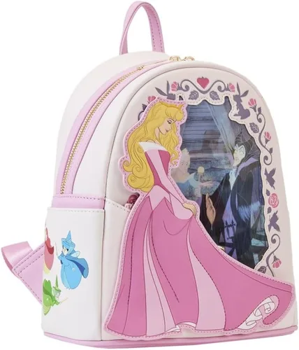Vista 2 de Loungefly Disney Sleeping Beauty Princess - Mini mochila lenticular, Multi, Mini