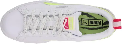 Vista 4 de PUMA Womens Mayze E Lights Platform Sneakers Shoes Casual - White