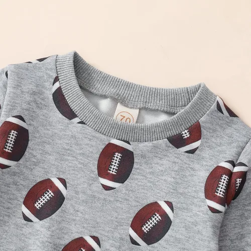 Vista 2 de Conjunto de sudadera y pantalón de Halloween para bebés pequeños ropa de manga larga para bebés