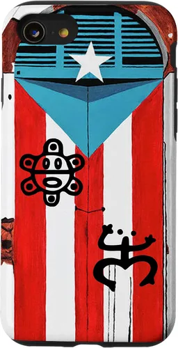 Vista 18 de Funda con diseño de bandera de Puerto Rico Coqui Sun Taíno, Boricua Pride Cover Case para iPhone 17