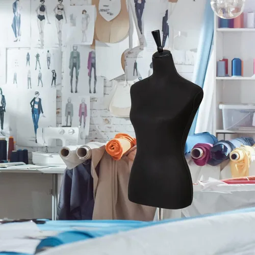 Vista 5 de Maniquí, forma de vestido, maniquí femenino, torso, ajustable, 59-67 pulgadas, soporte de cuerpo manicano mejorado para pantallas de mujer, soporte