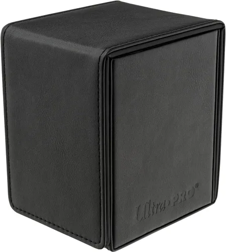 Vista 2 de Ultra Pro - Caja de cartas con tapa Vivid Alcove (negro) - Almacena y protege hasta 100 tarjetas coleccionables de tamaño estándar, béisbol