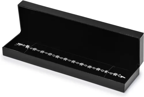 Vista 3 de Oirlv CollarCaja de cadena larga Caja de regalo de joyería de terciopelo