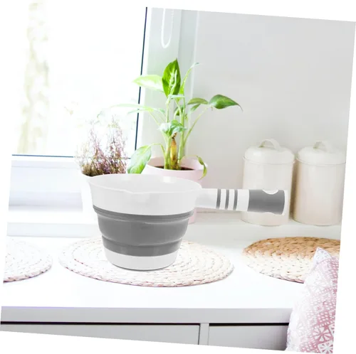 Vista 4 de HEMOTON Baño plegable agua agua cuchara grande mango anti-salpicaduras diseño simple colgante