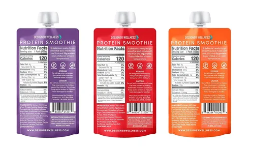 Vista 4 de Designer Wellness Paquete variado de batidos de proteínas y paquete de bayas mixtas