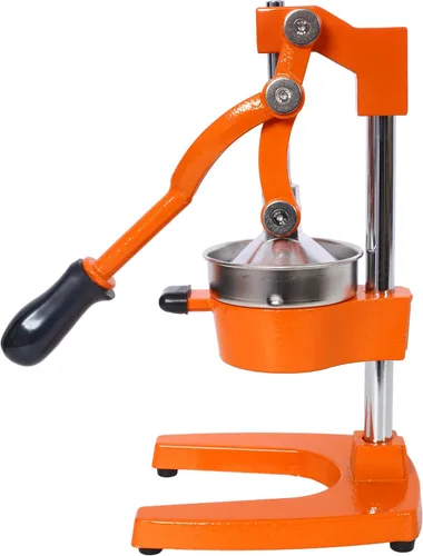 Vista 3 de Exprimidor de cítricos de hierro fundido, prensa manual manual extra grande de grado comercial, exprimidor de encimera resistente para jugo