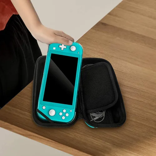 Vista 21 de CALLCASE Carrying Case for Switch Lite with Glass Screen Protector, Portable Hard Shell Travel Case Storage Bag for Switch Lite Console and