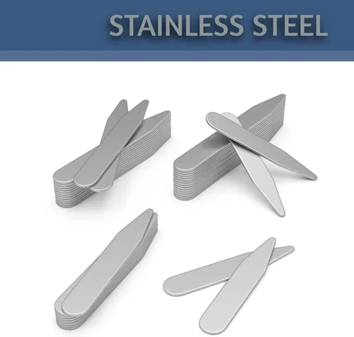 Vista 4 de 44 estancias de collar de metal - 4 tamaños en una caja para hombre (mezcla), plateado