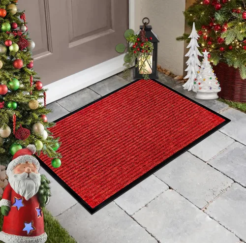 Vista 42 de LuxUrux Tapete de goma duradero para puerta, resistente, interior/exterior, fácil de limpiar, impermeable, patio, garaje, tapete comercial