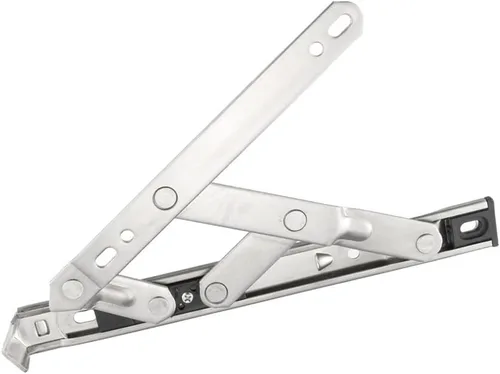 Vista 5 de uxcell Bisagra de ventana abatible de 8 pulgadas, acero inoxidable 202, 2 piezas