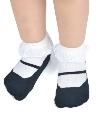 Vista 3 de EPEIUS Calcetines antideslizantes unisex para bebés y niños (juego de 6)
