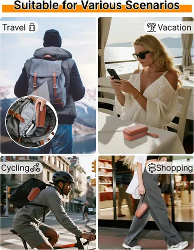 Vista 7 de Funda rígida de transporte para Ray-Ban Meta WayfarerSkylerHeadliner y Gen 2 y Oakley Meta HSTN Smart Glasses Funda de carga para gafas de sol