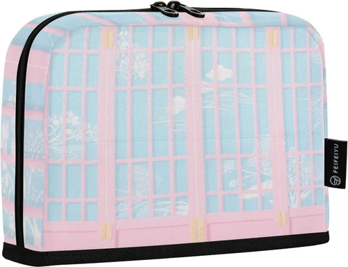 Vista 2 de Estuche de lápiz de pantalla japonesa azul rosa grande capacidad con cremallera organizador caja para adolescentes grado escuela suministros