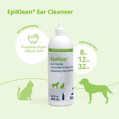 Vista 3 de EpiKlean® Limpiador de oídos para perros y gatos, 32 onzas líquidas