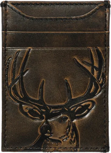 Vista 8 de House of Jack Co. Billetera plegable para hombre Billetera de hombre para deportistas al aire libre Cuero de grano completo bruñido a mano