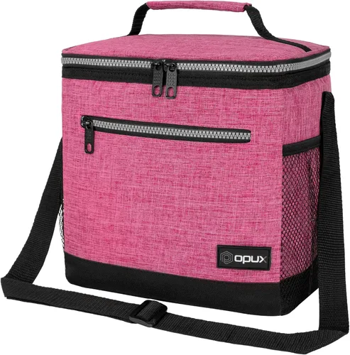 Vista 30 de opux Lonchera térmica para hombres y mujeres, bolsa de almuerzo para el trabajo y la escuela, a prueba de fugas, hielera suave tipo tote