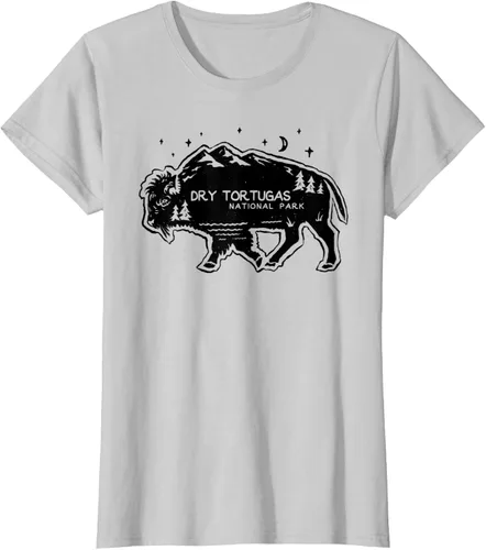Vista 18 de Camiseta Dry Tortugas National Park Buffalo FL Cutout Florida, Blanco, S