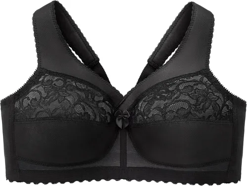 Vista 4 de Glamorise - Brasier con soporte MagicLift Original, talla grande, sin alambre, #1000