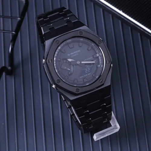 Vista 2 de GA2100 - Kit de repuesto para correa de reloj de metal, accesorios compatibles con relojes Casio G-Shock GA2100GA-2110