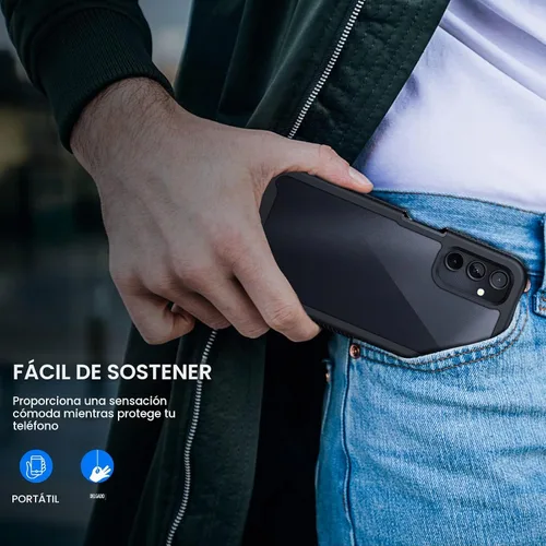Vista 6 de seacosmo Diseñada para funda de teléfono Galaxy A14 5G, cubierta de cuerpo completo a prueba de golpes, con protector de pantalla integrado, funda