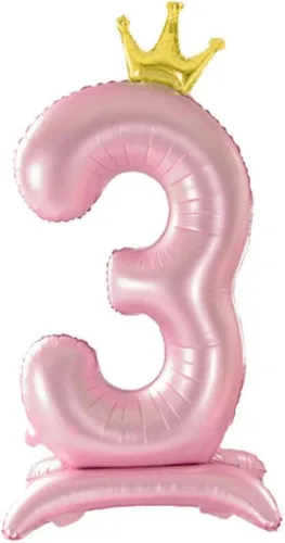 Vista 6 de Globos azules con el número 1 de 42 pulgadas con corona, globos de primer cumpleaños para niños y niñas, suministros de decoración de fiesta de Azul