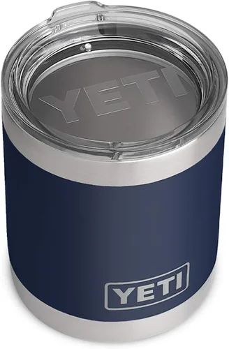 Vista 9 de YETI Rambler Lowball de 10 onzas, con aislamiento al vacío, acero inoxidable con tapa estándar Blanco