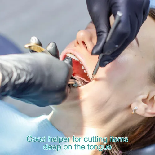 Vista 5 de Alicates de corte lateral de lengua dental, pinzas de corte de alambre de ortodoncia, alicates profesionales de acero inoxidable, alicates de corte