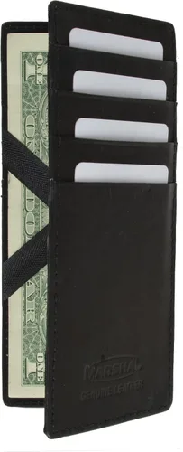 Vista 2 de MARSHAL Billetera mágica para hombre minimalista con tarjetero de crédito delgado #420CF