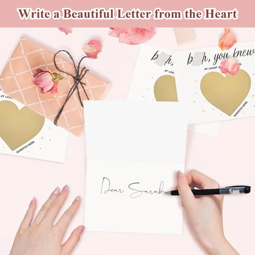 Vista 4 de 10 tarjetas para raspar propuestas de dama de honor, 6 damas de honor, 1 dama de honor, 1 matrona de honor, 2 niñas de flores. Regalos únicos