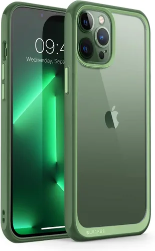 Vista 12 de SUPCASE Unicorn Beetle Style Series - Funda para iPhone 13 Pro Max (versión 2021) 6.7 pulgadas, funda protectora híbrida transparente (negro)