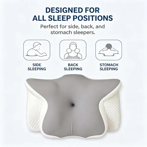 Vista 5 de Almohada de cuña de cama de 7.5 pulgadas para dormir, almohada de elevación triangular para reflujo ácido, ronquidos y alivio del dolor de espalda