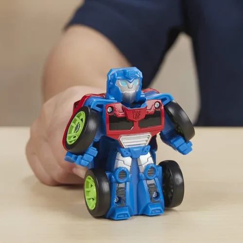 Vista 9 de Transformers Playskool Heroes Rescue Bots Academy Mini Bot Racers Converting Robot Toy Toy Pack 5, coches de juguete coleccionables de 2 pulgadas