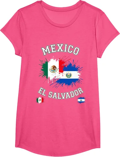 Vista 66 de Camiseta de recuerdo de la bandera vintage de El Salvador de México